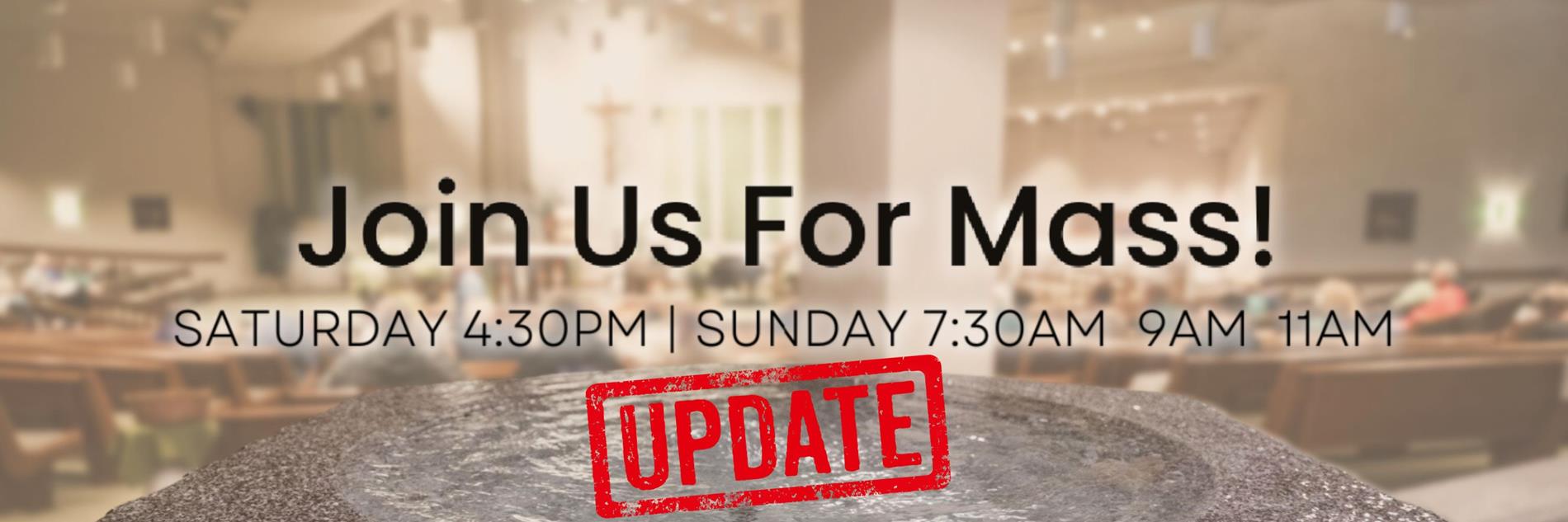 Join us for Mass!