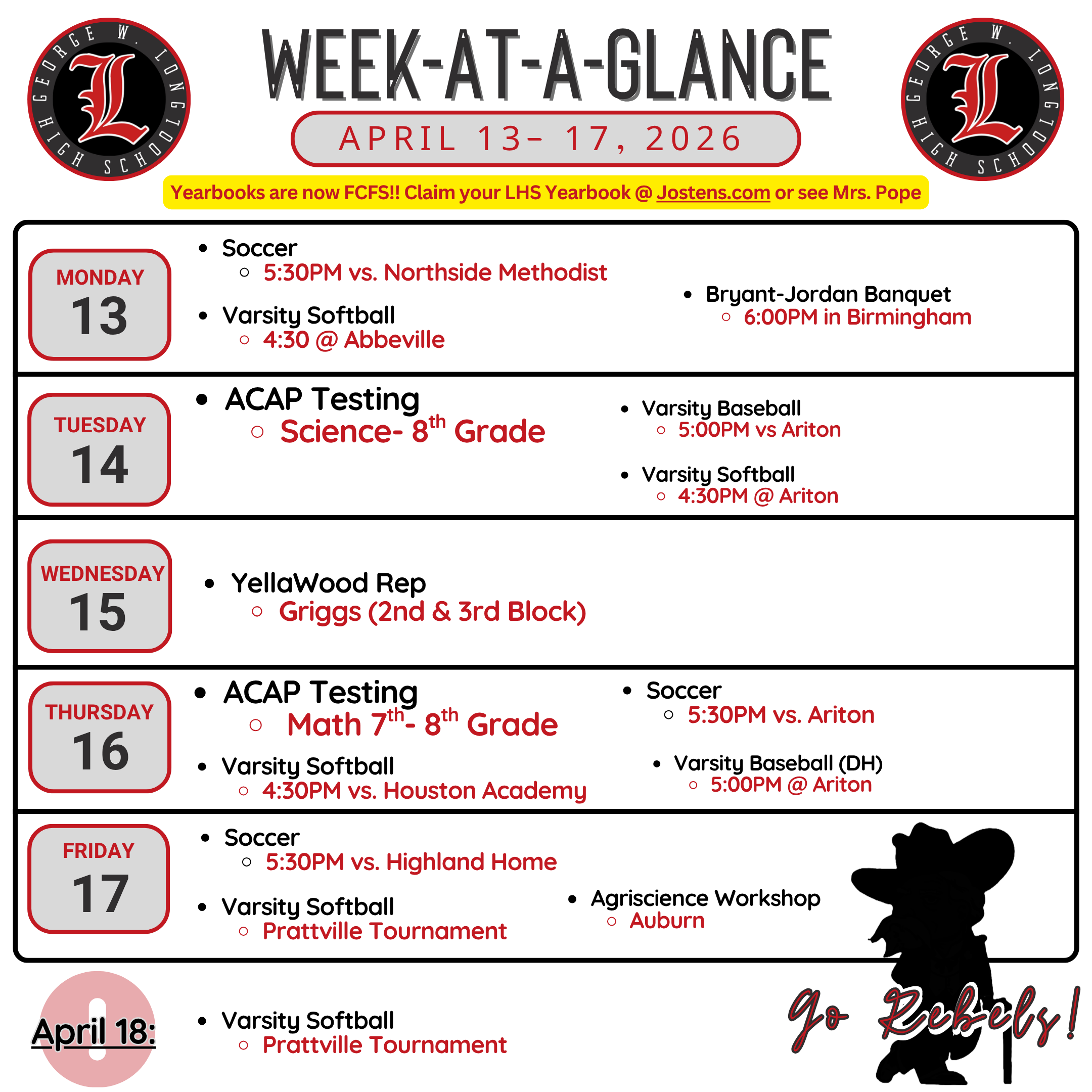 Week at a Glance