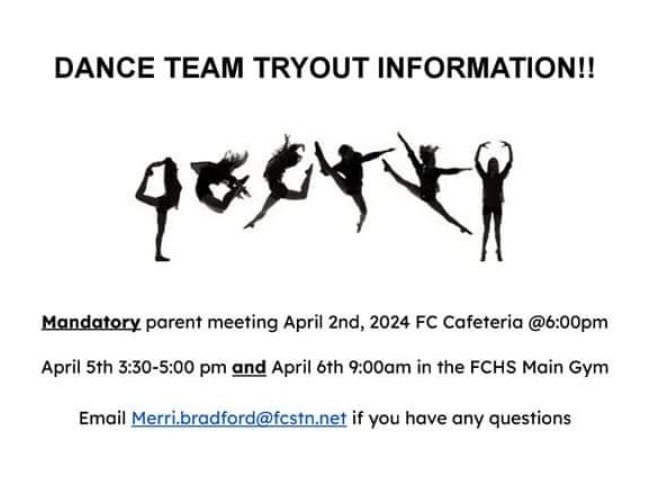 FCHS Dance Team Tryouts