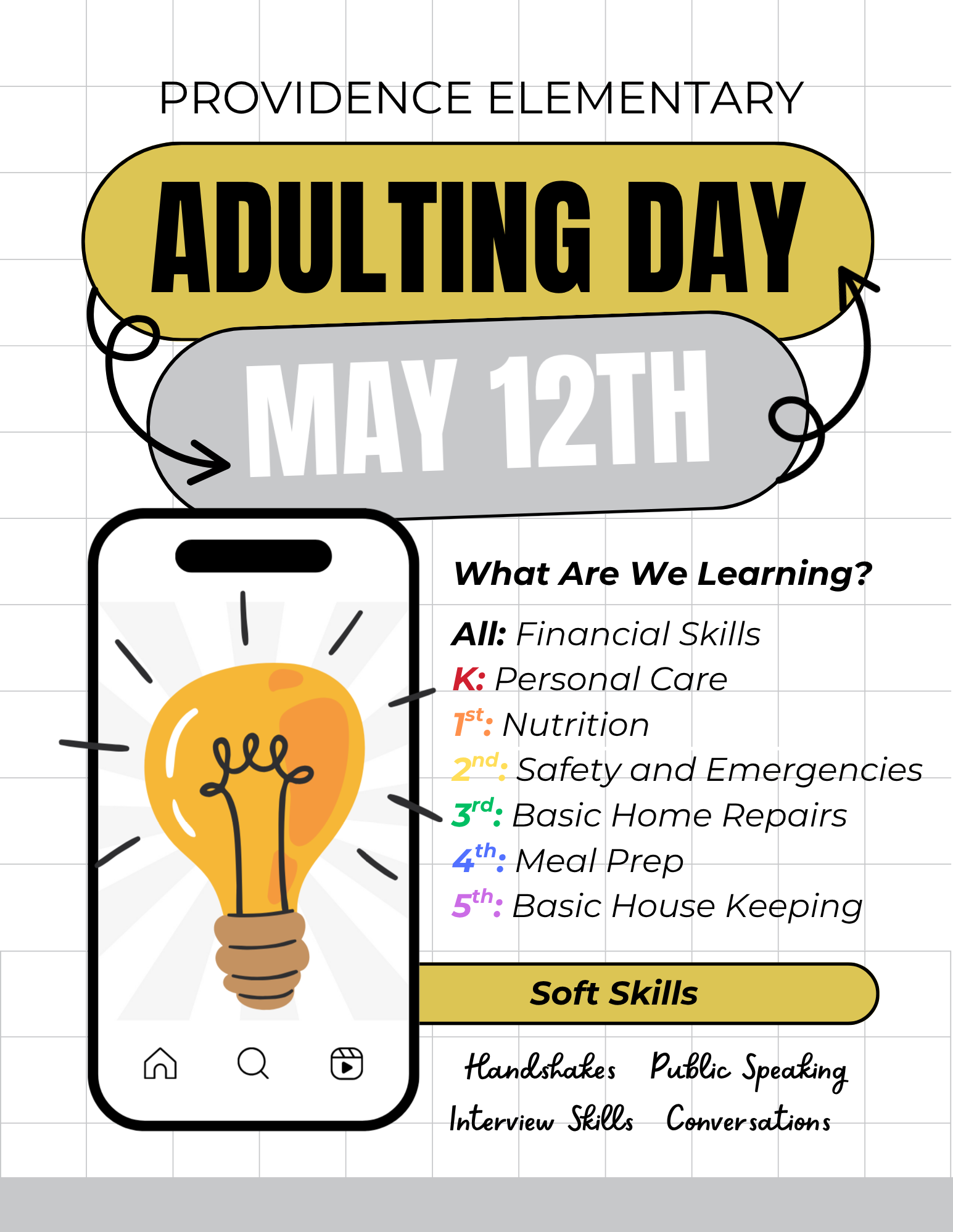 Adulting Day Flyer