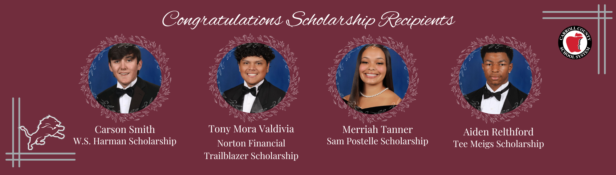 Scholarship recipients