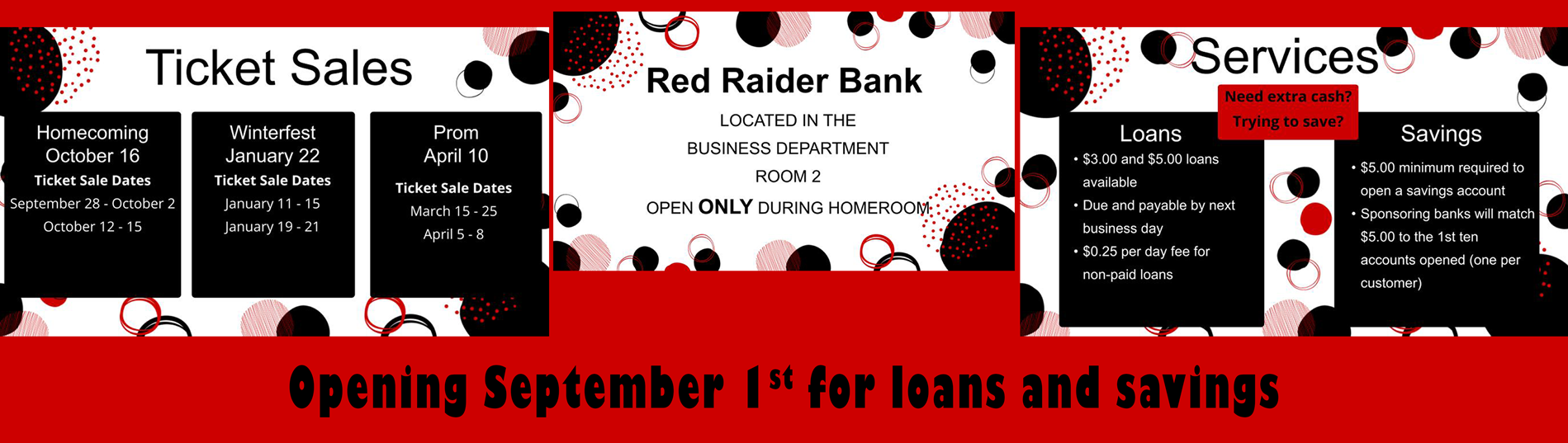 Red Raider Bank Information