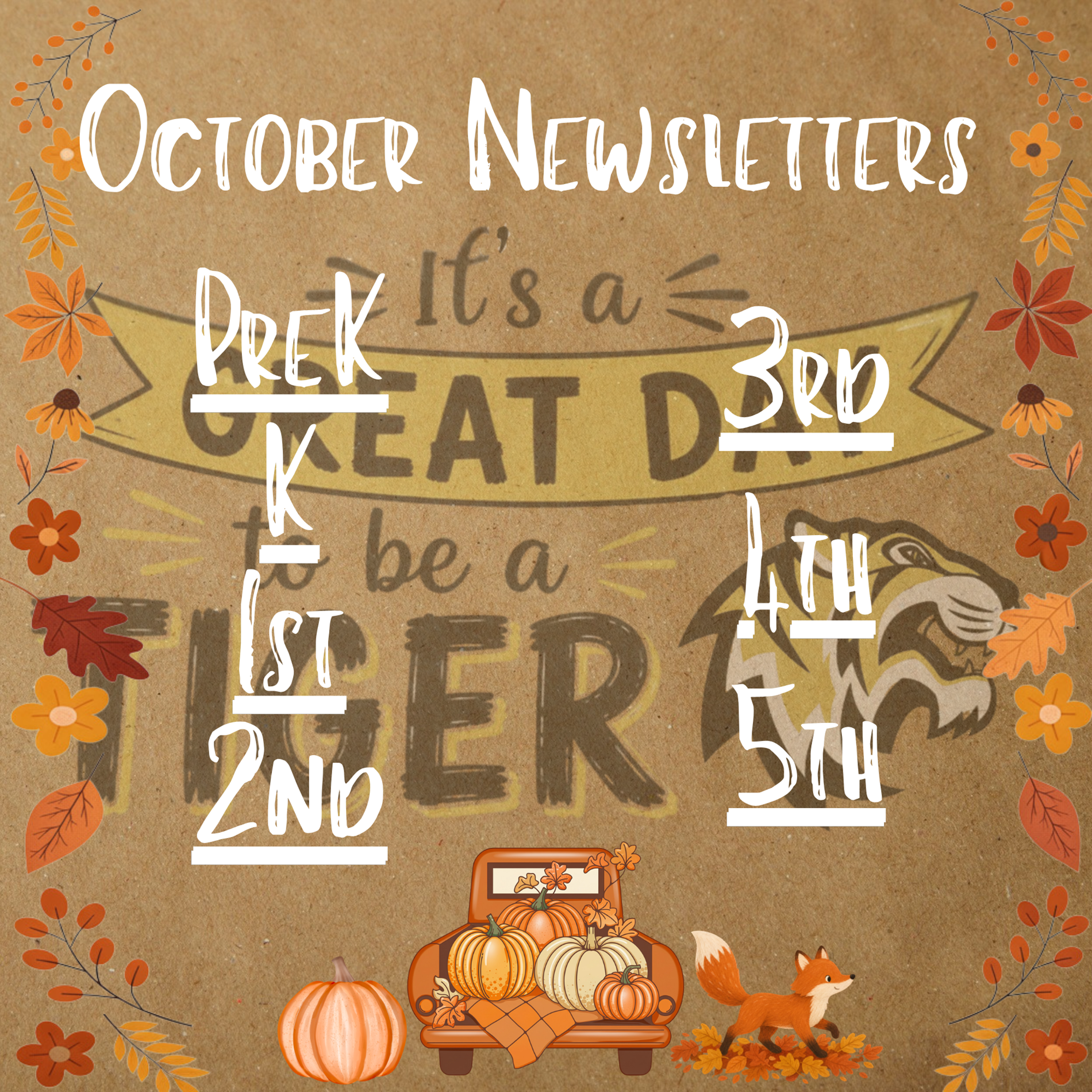 Click for October Monthly Newsletters
