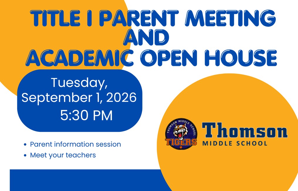 Academic Open House/Title I Parent Meeting