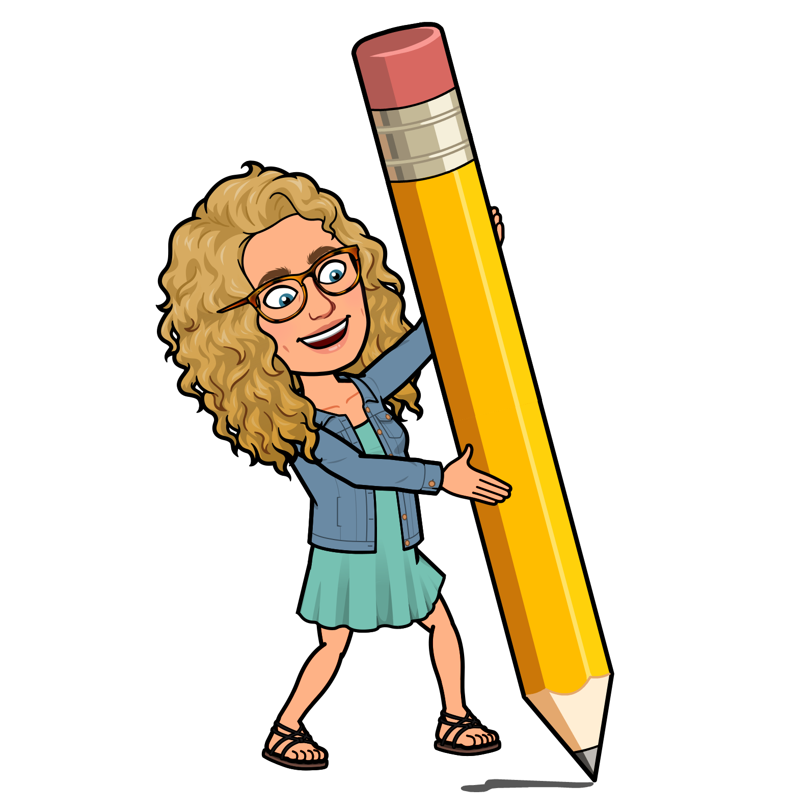 Teacher with pencil