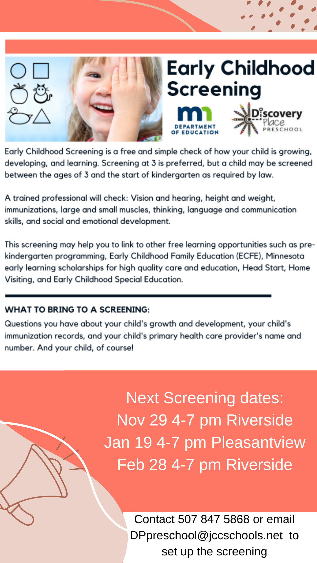 Early childhood screening