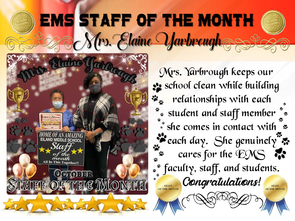 EMS October Staff of the Month 