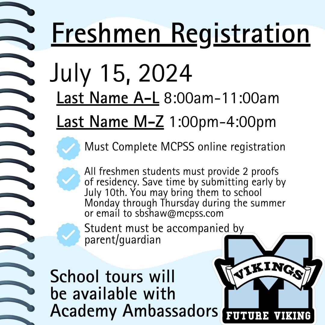 Freshmen Registration