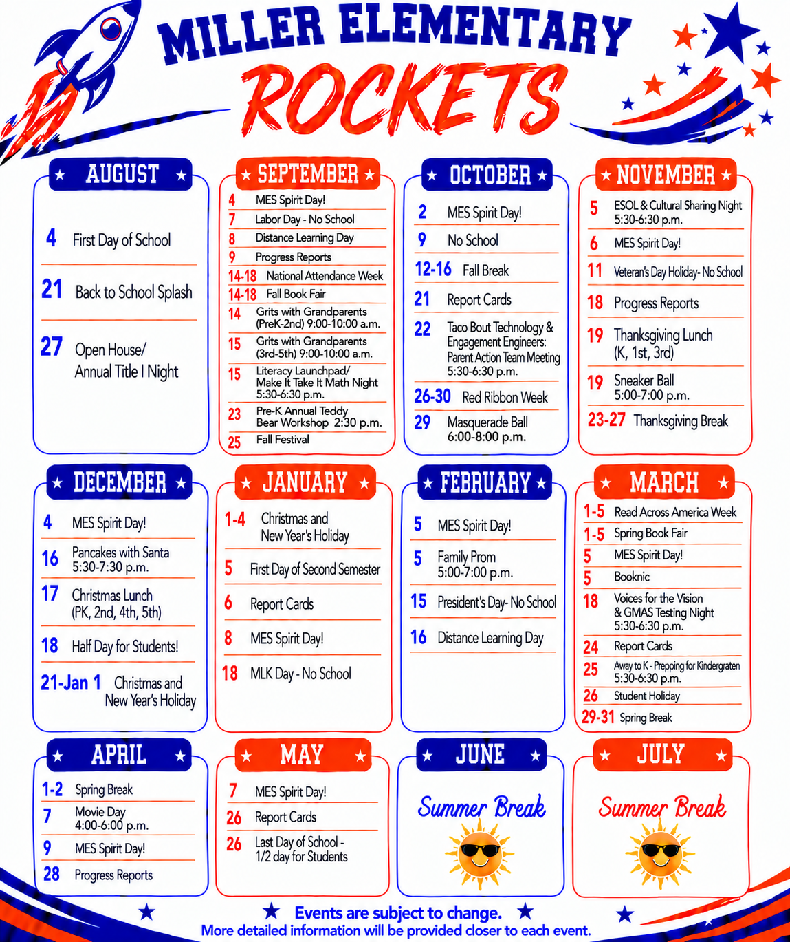 Events Calendar