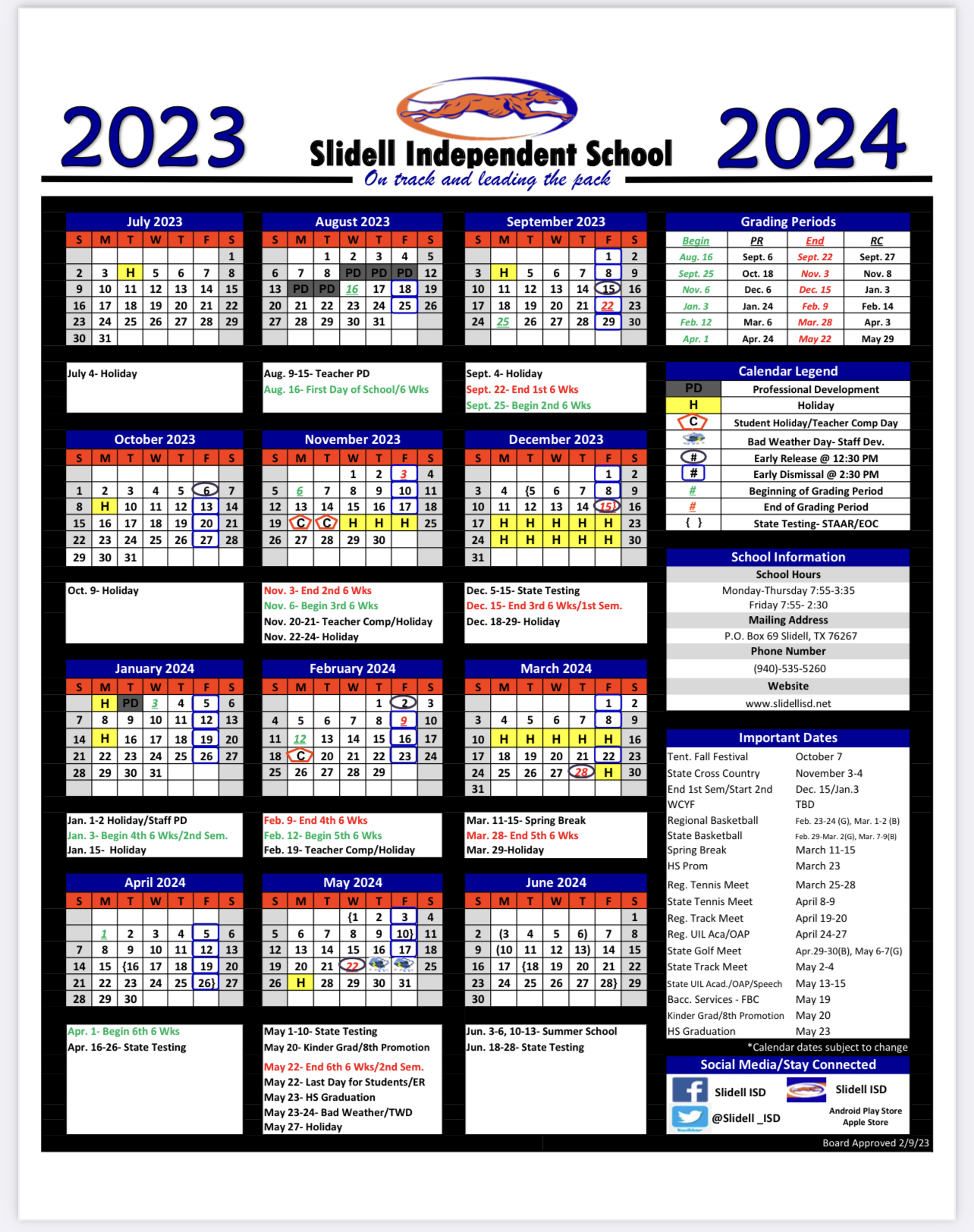 District Calendar