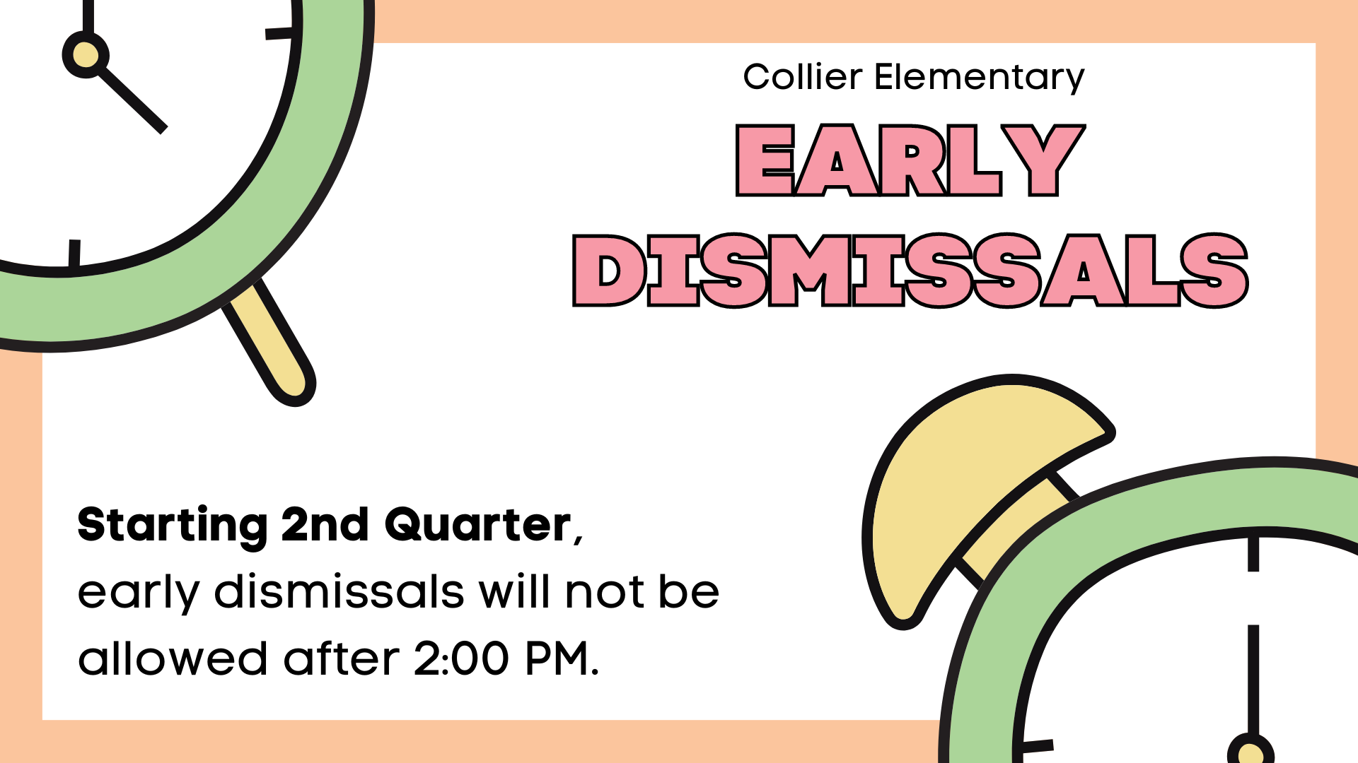 early dismissals
