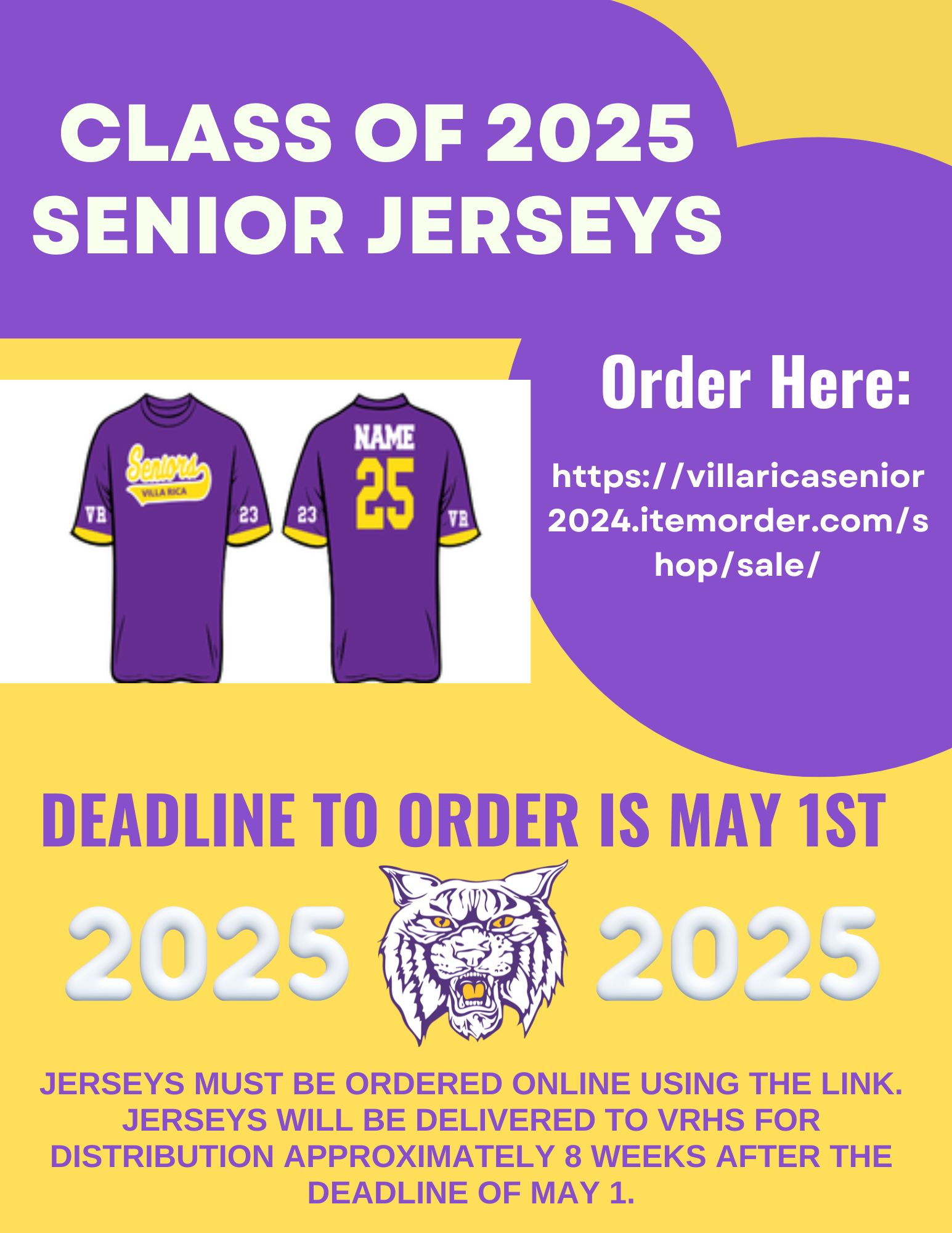 Senior Jersey Order