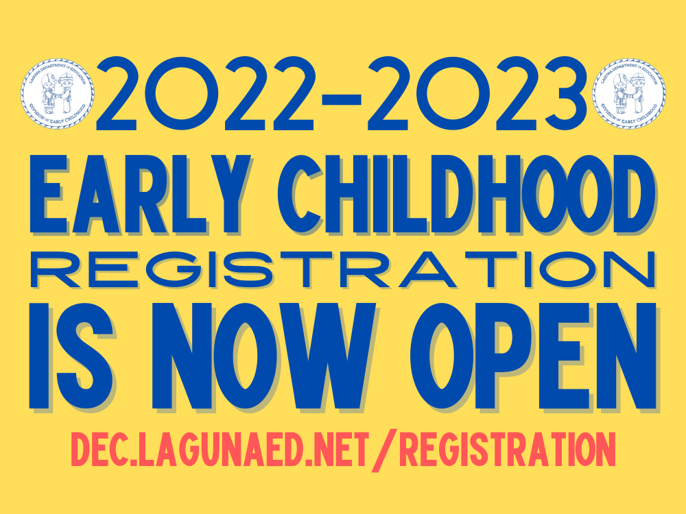 DEC - Registration for Early Childhood is Now Open!