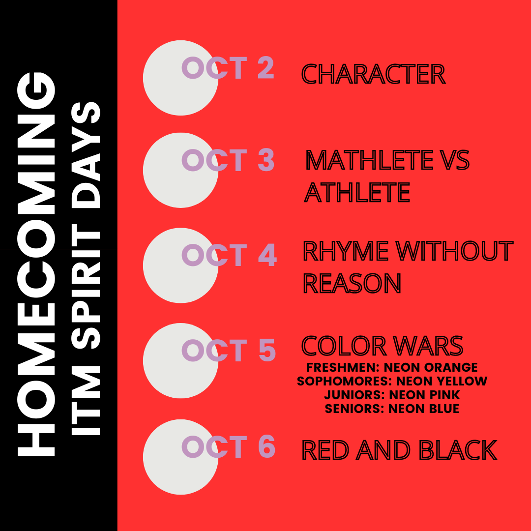 Homecoming Dress Up Days Flyer