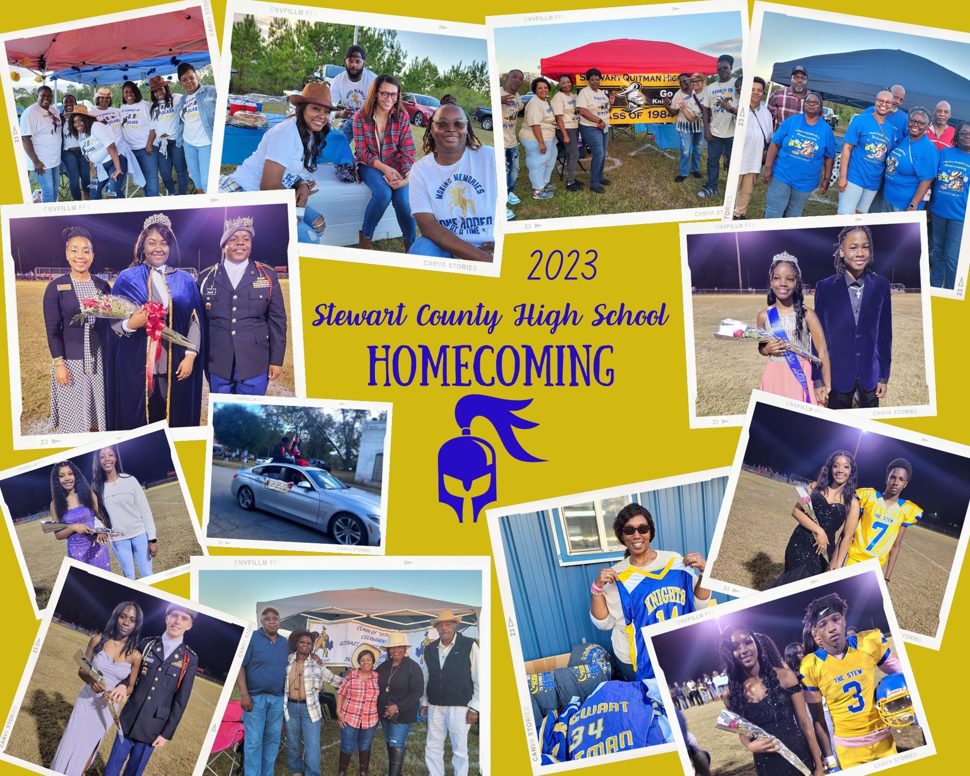 Homecoming collage of pictures