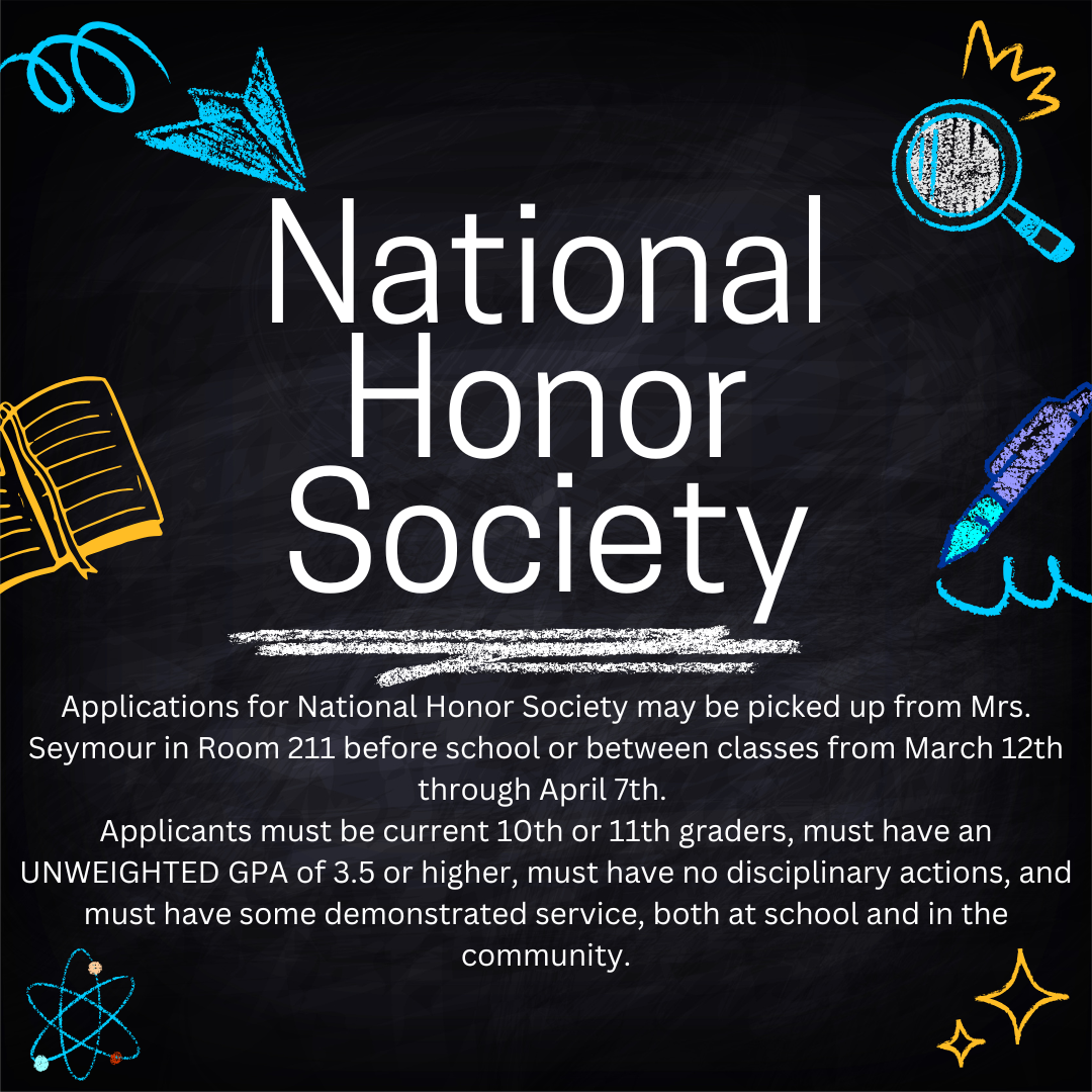 National Honor Society Applications with Mrs. Seymour