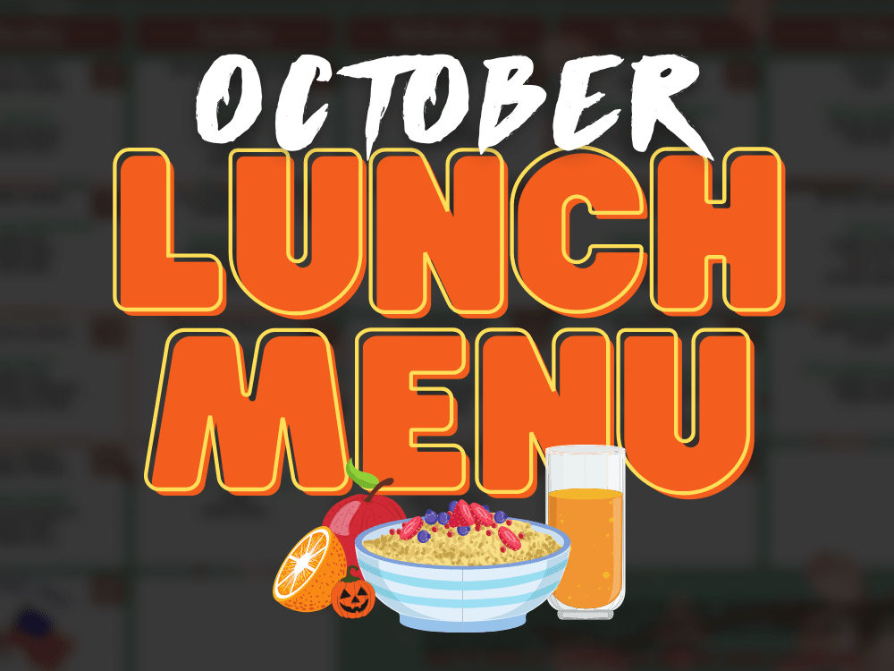 October - Lunch Menu