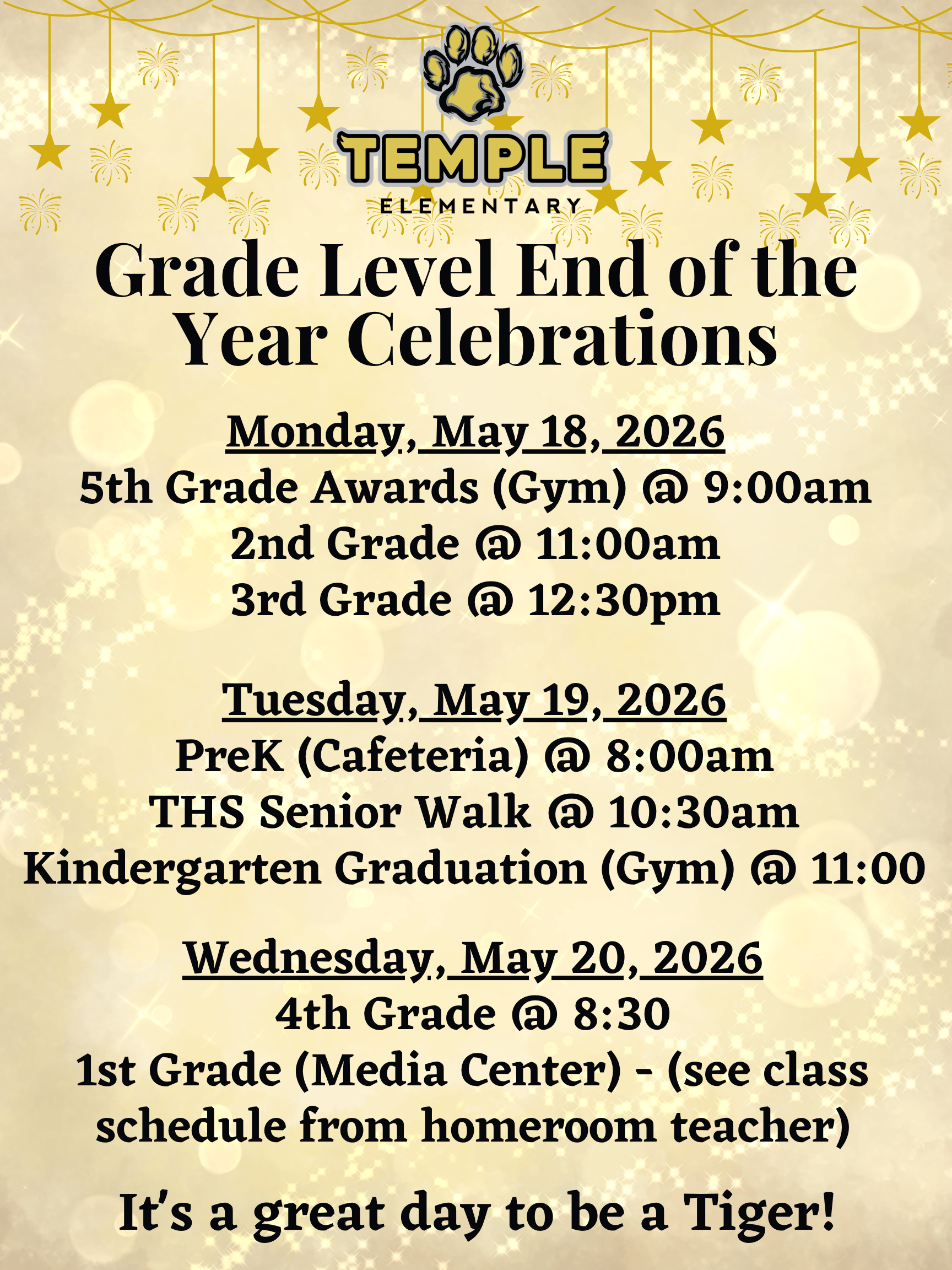 End of the Year Celebrations