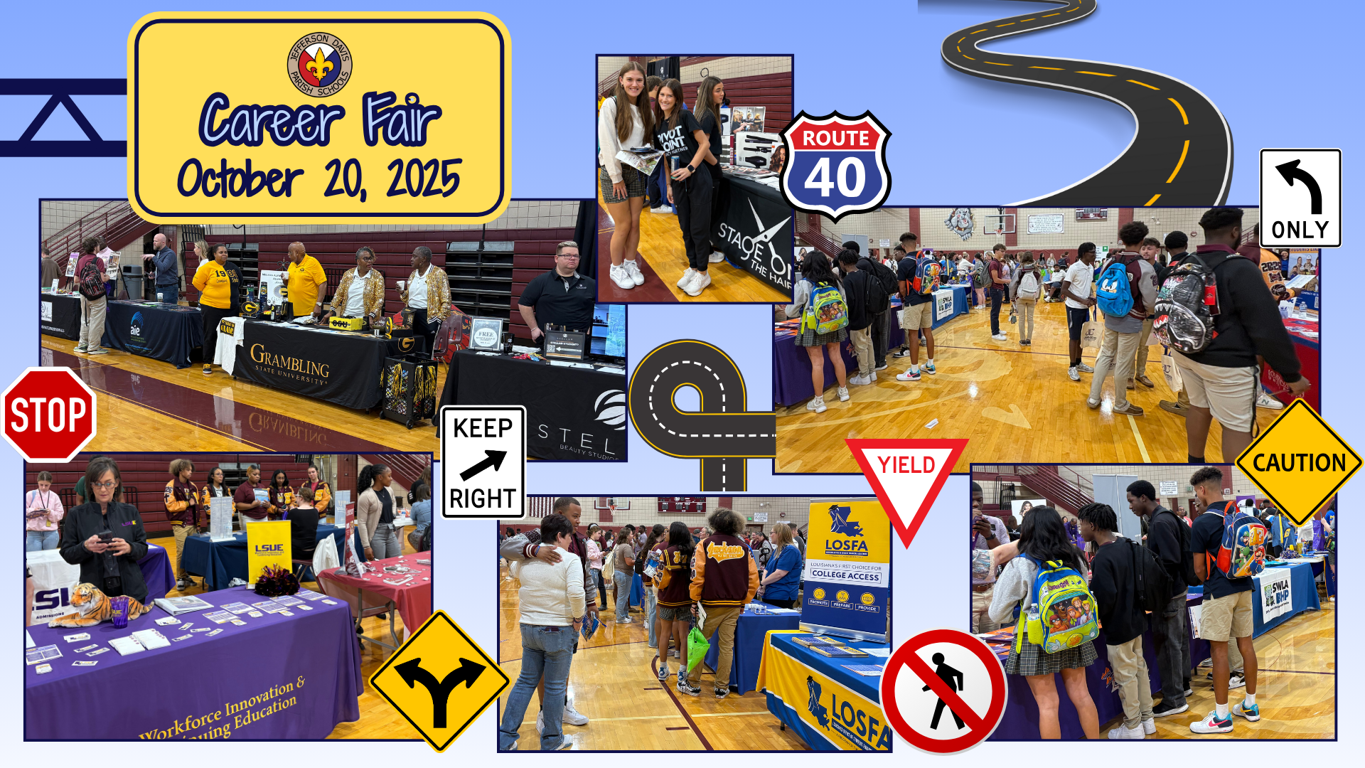 JDP High School Seniors Participated in the College Career Fair at Jennings High School on October 20th. 