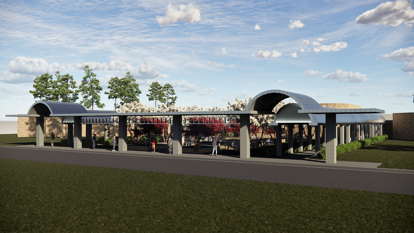 Sumter Middle School Entrance Canopy
