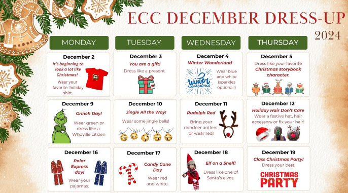 DEC DRESS UP DAYS