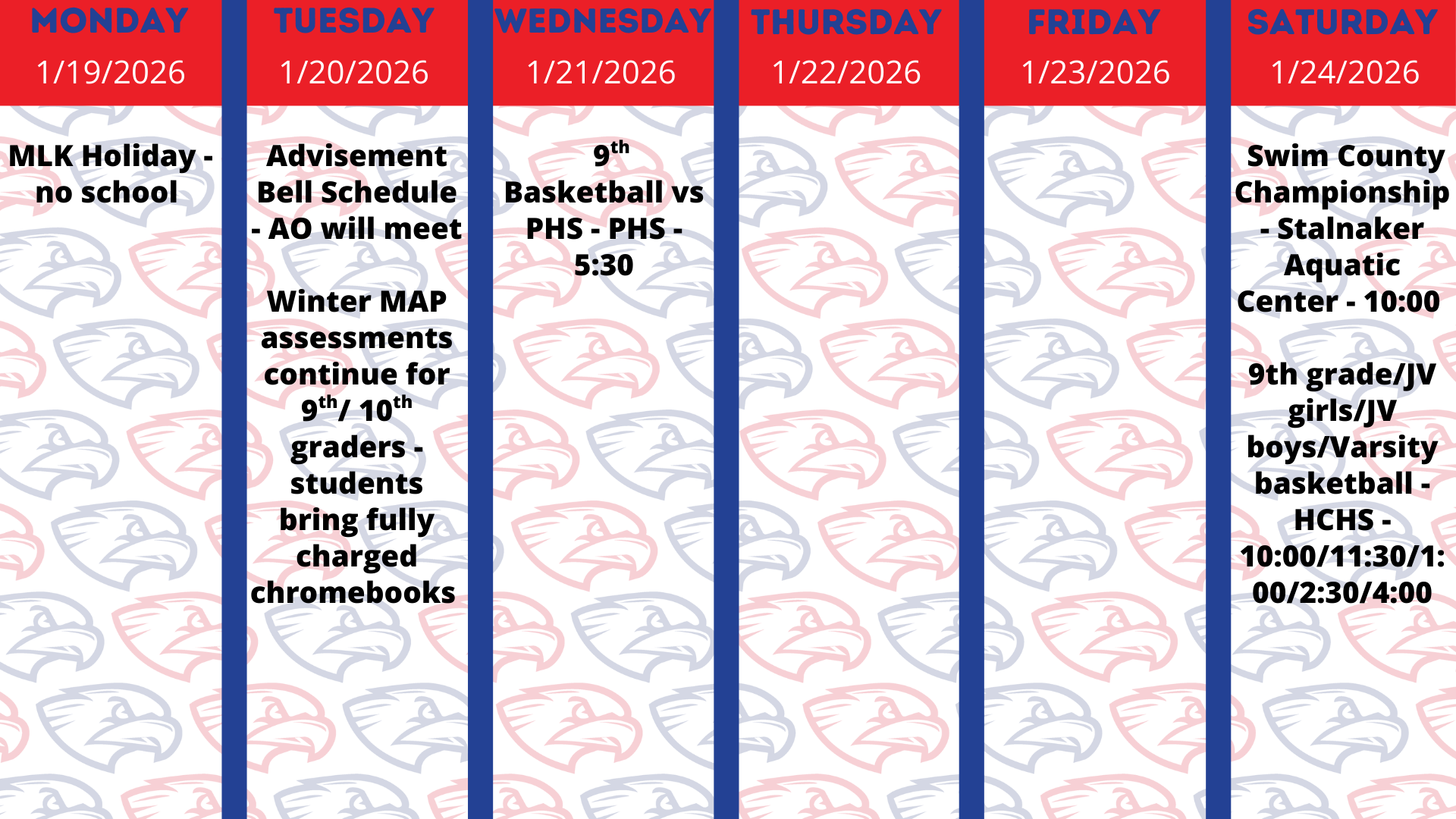 1.17.26 Week at a Glance