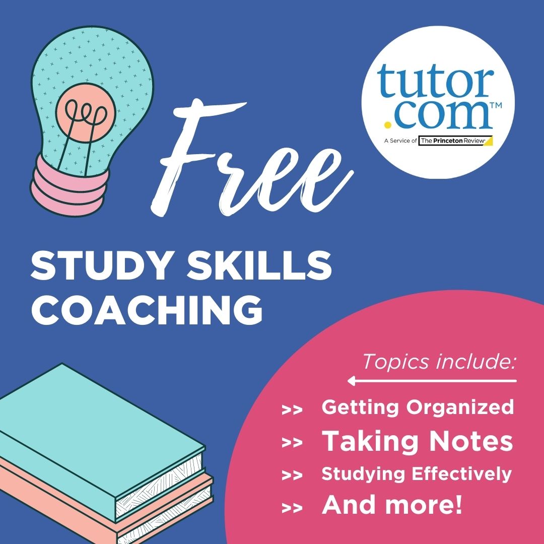 Free Study Skills coaching with Tutor.com from Homework Alabama