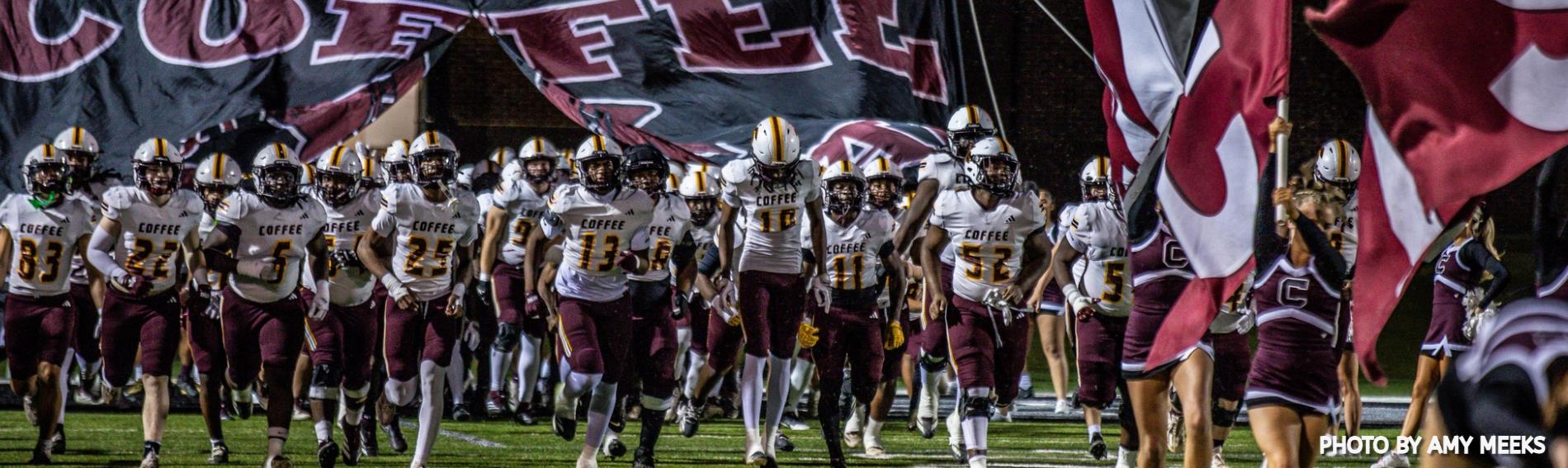 Coffee Trojans entering the Field!