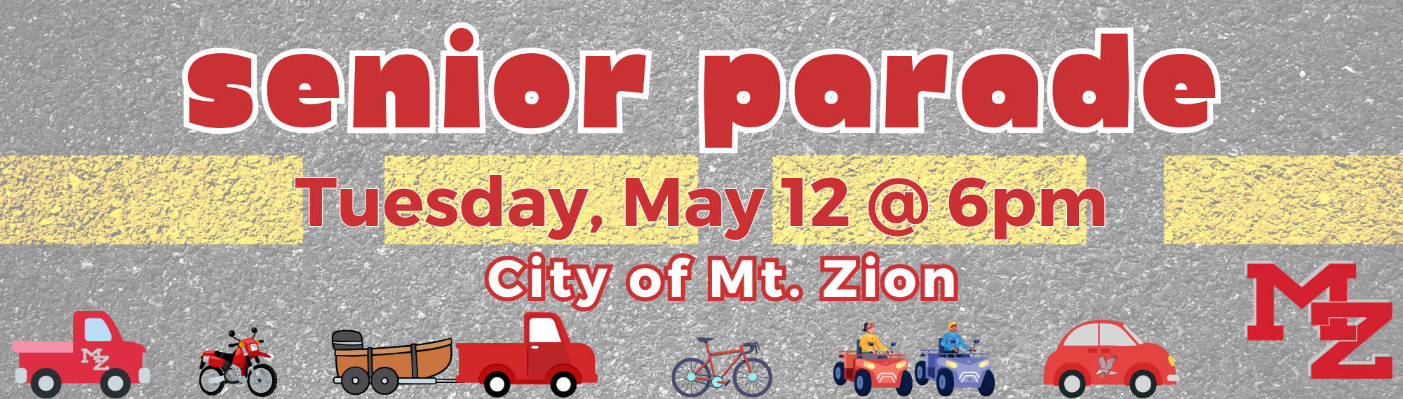 Senior parade May 12 at 6PM in City of Mt. Zion