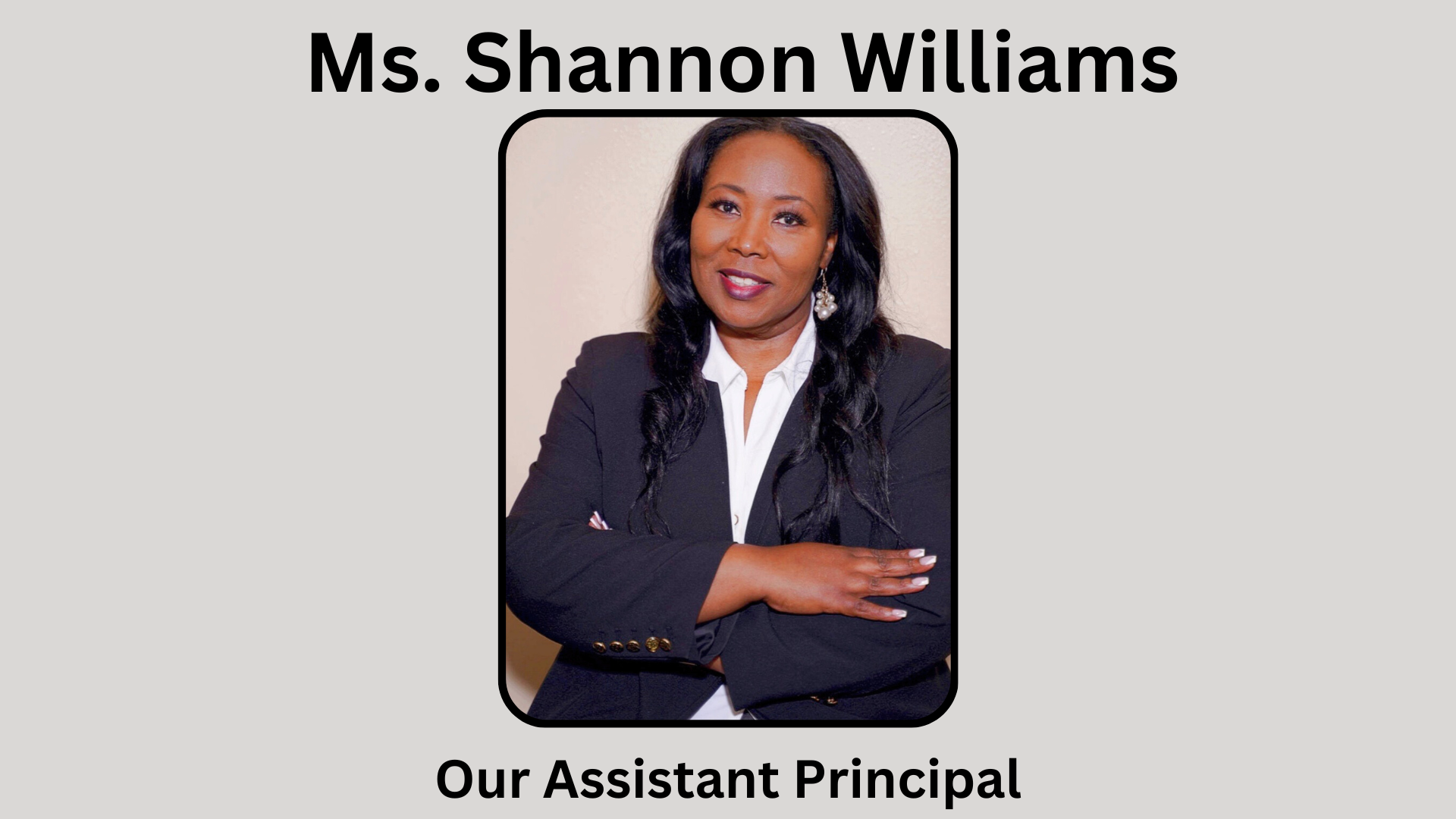 Assistant Principal Shannon Williams