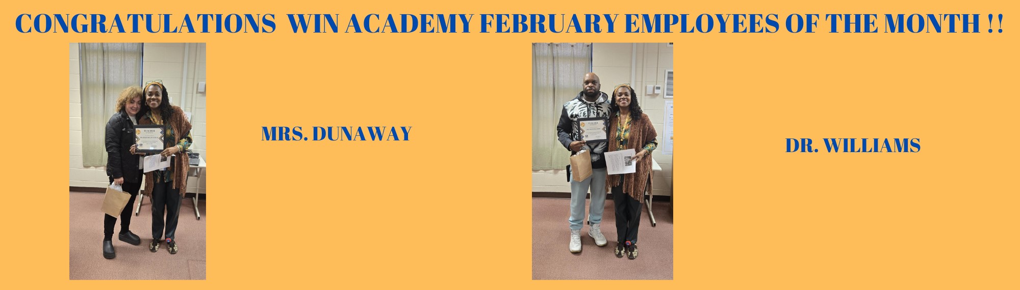 February Teacher of the Month