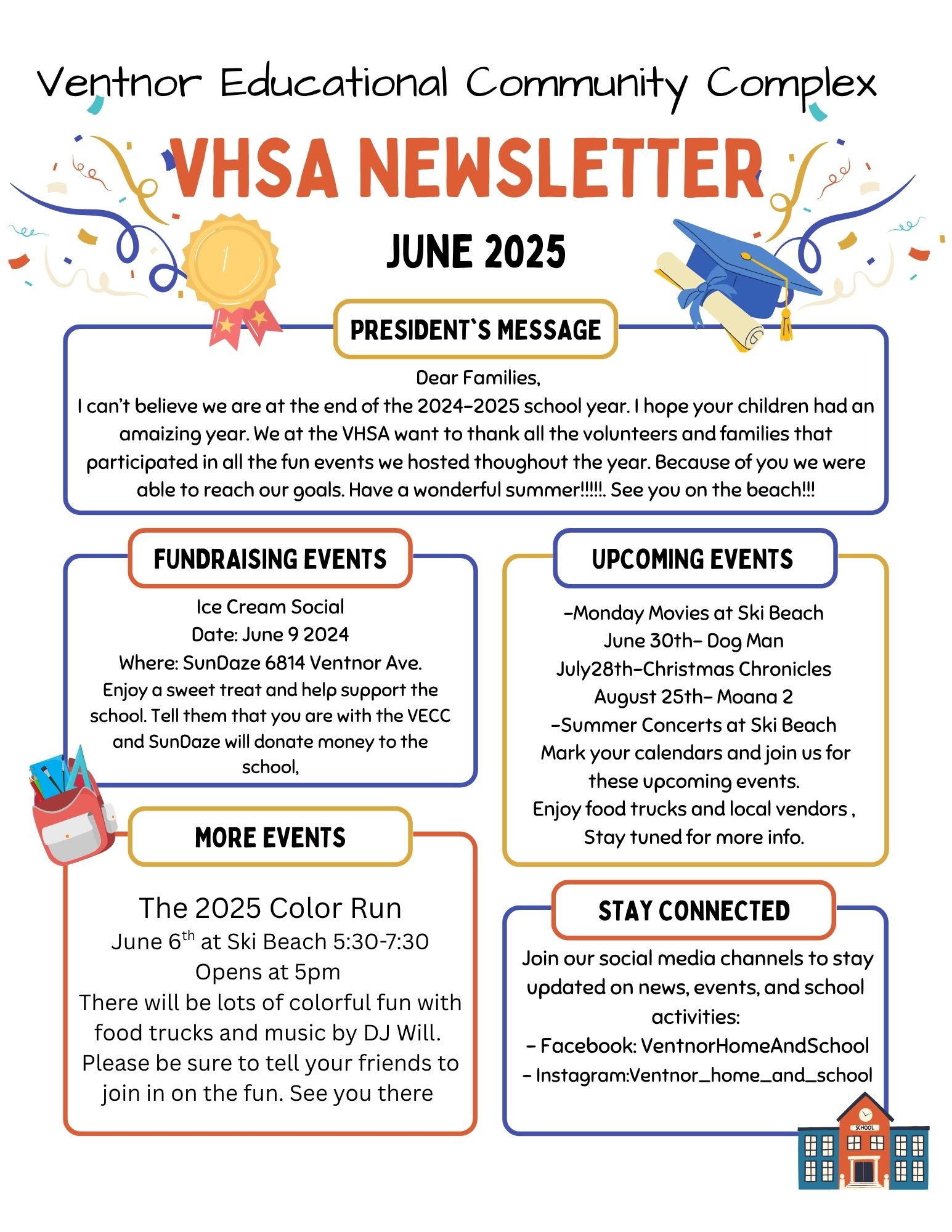 VHSA June Newsletter
