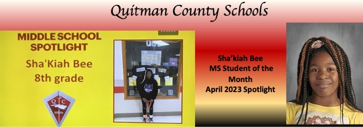 April 2023 Middle School Student Spotlight