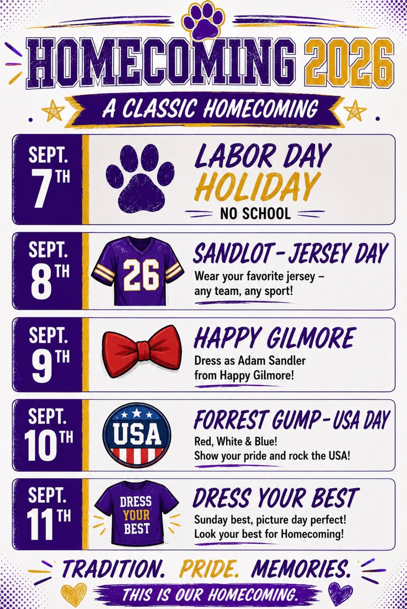 homecoming dress up