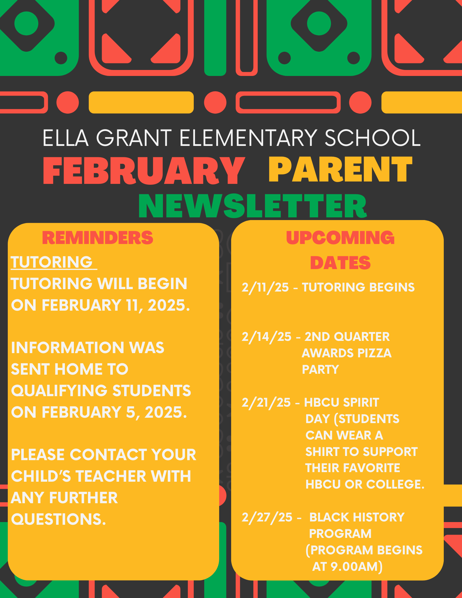 February Parent Newsletter