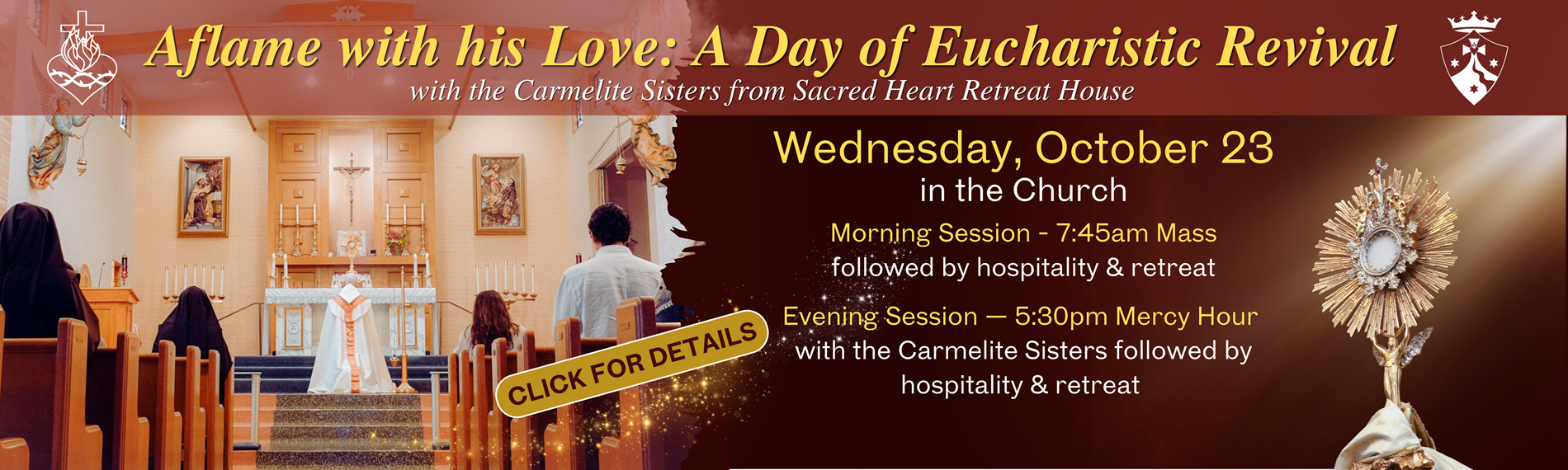 Retreat with the Carmelites Wednesday, October 23, 2024