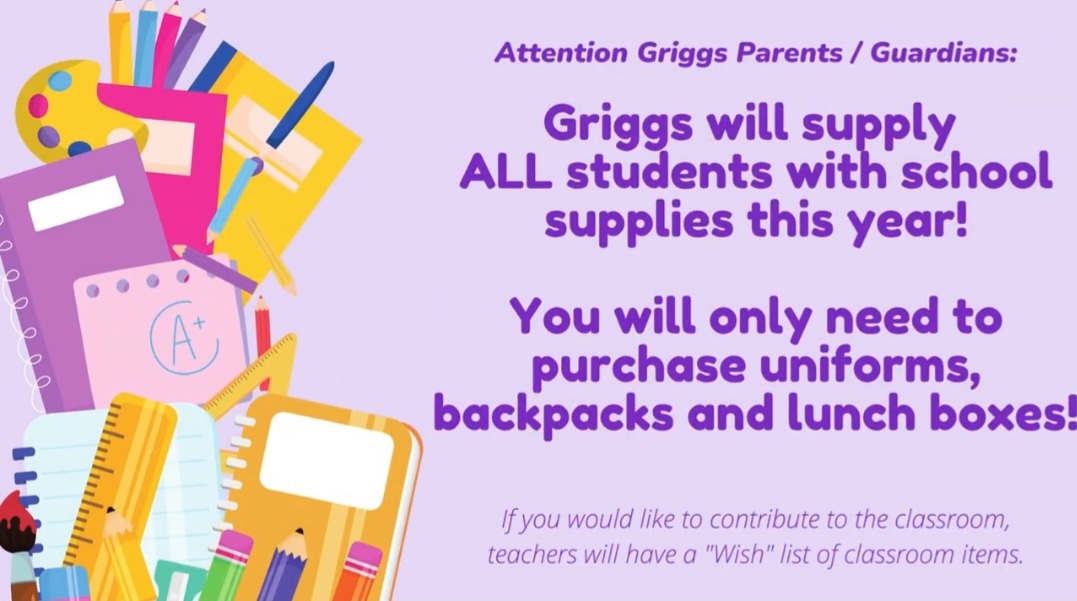 School supply message