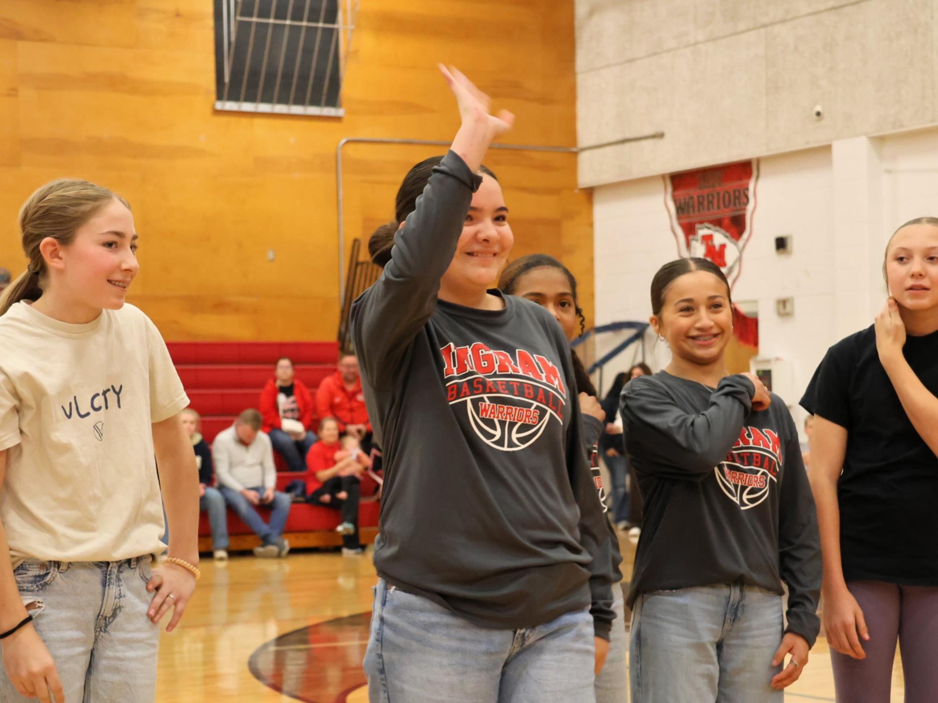 Middle School Recognition - Halftime 1.16.26