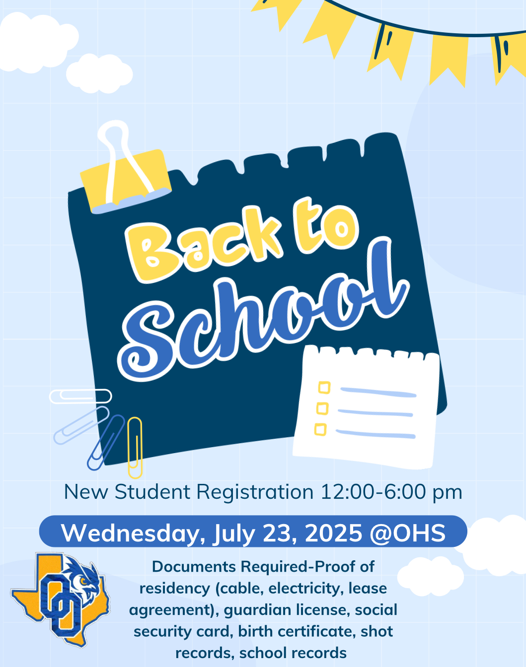 New Student Registration