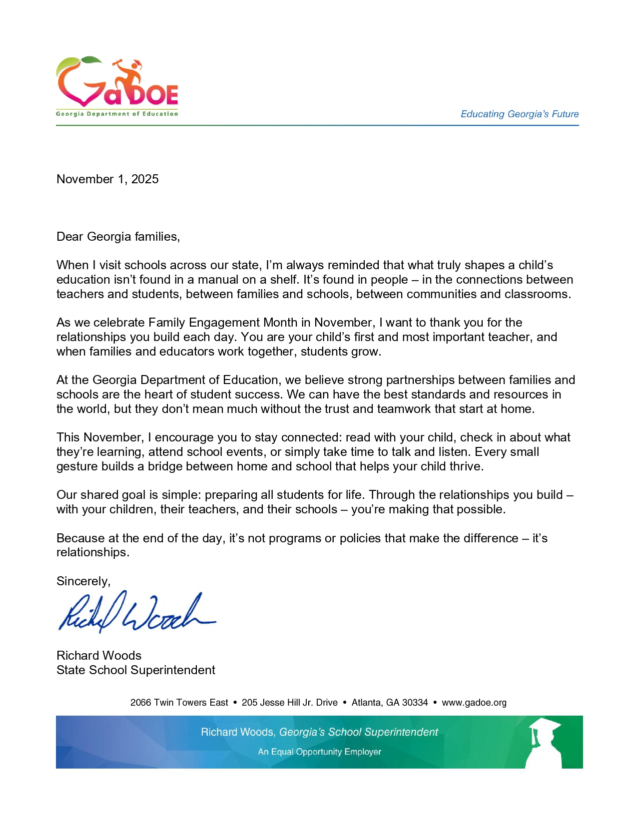 parent family engagement month