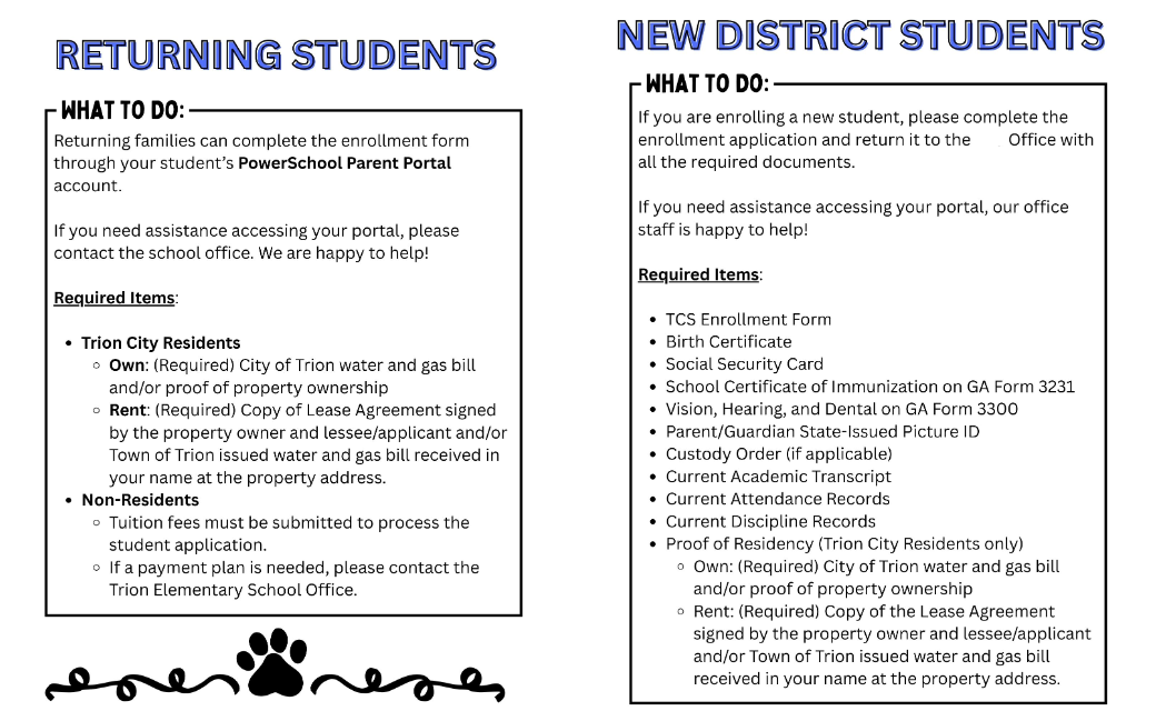 enrollment information