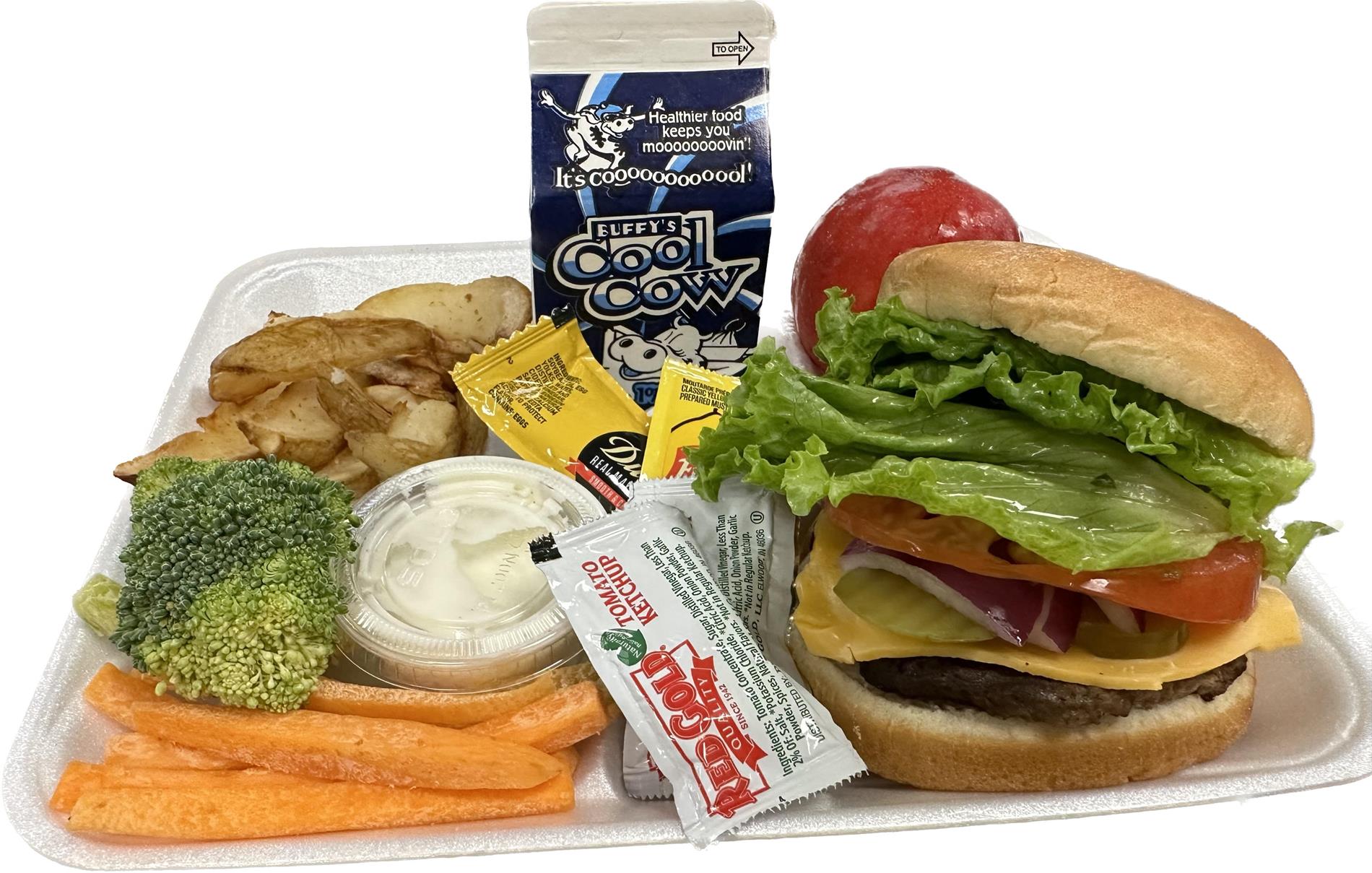 Tray of the week cheeseburger