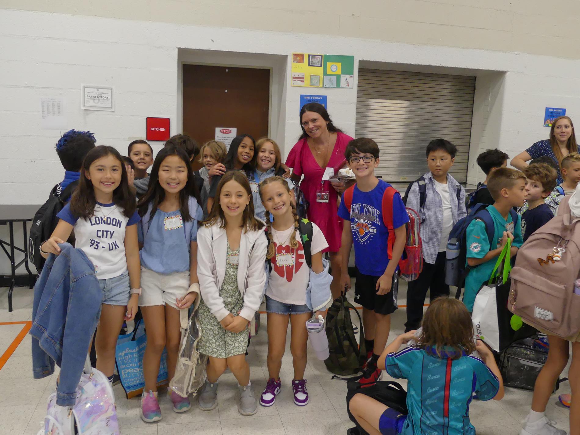 Students in cafeteria