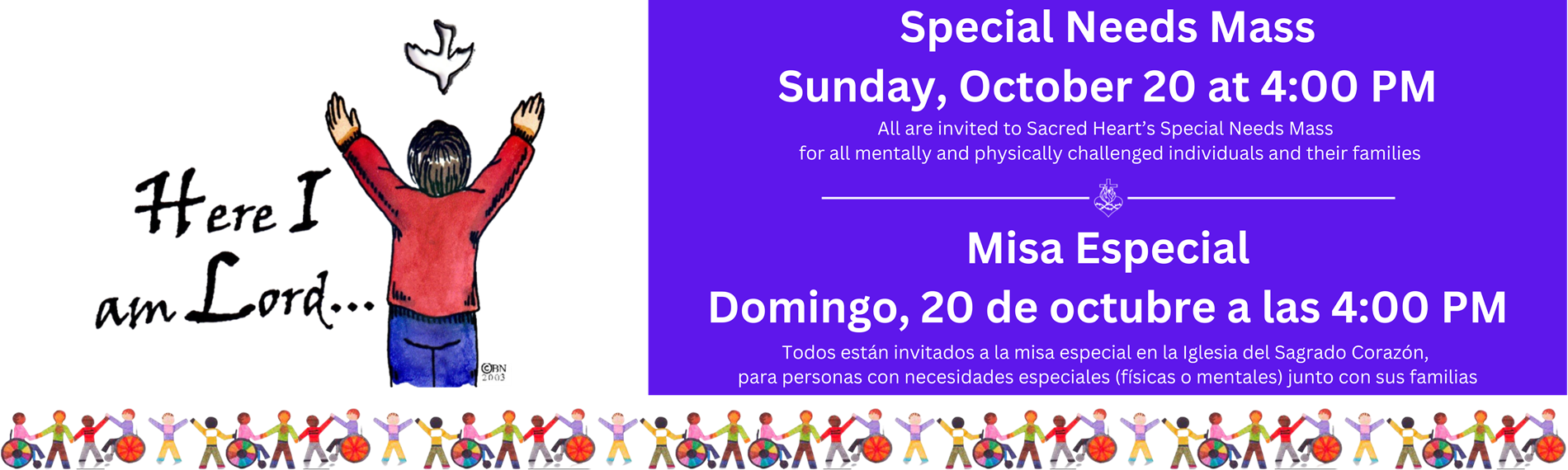 Special Needs Mass | Sun Oct 20 | 4PM