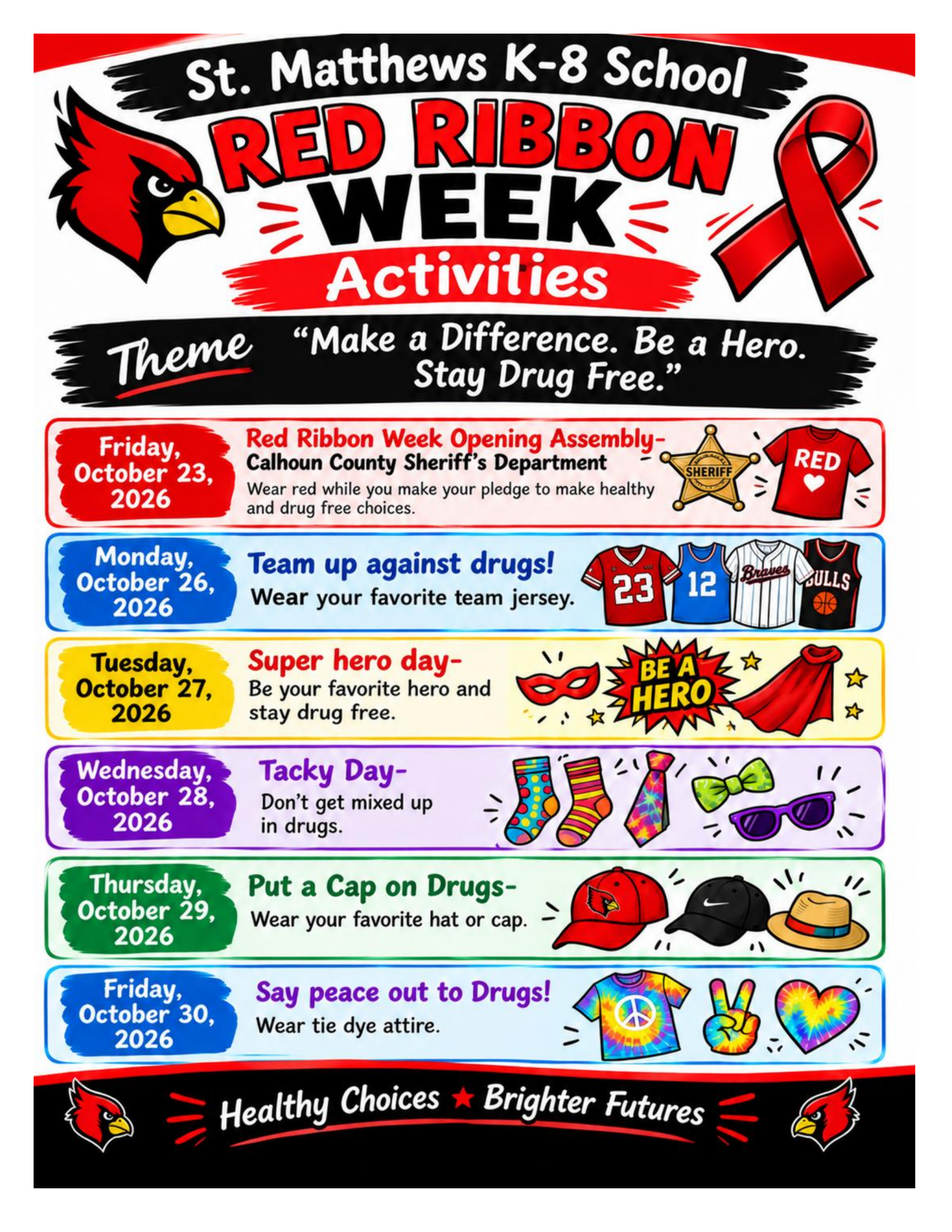 Red Ribbon Week Flyer