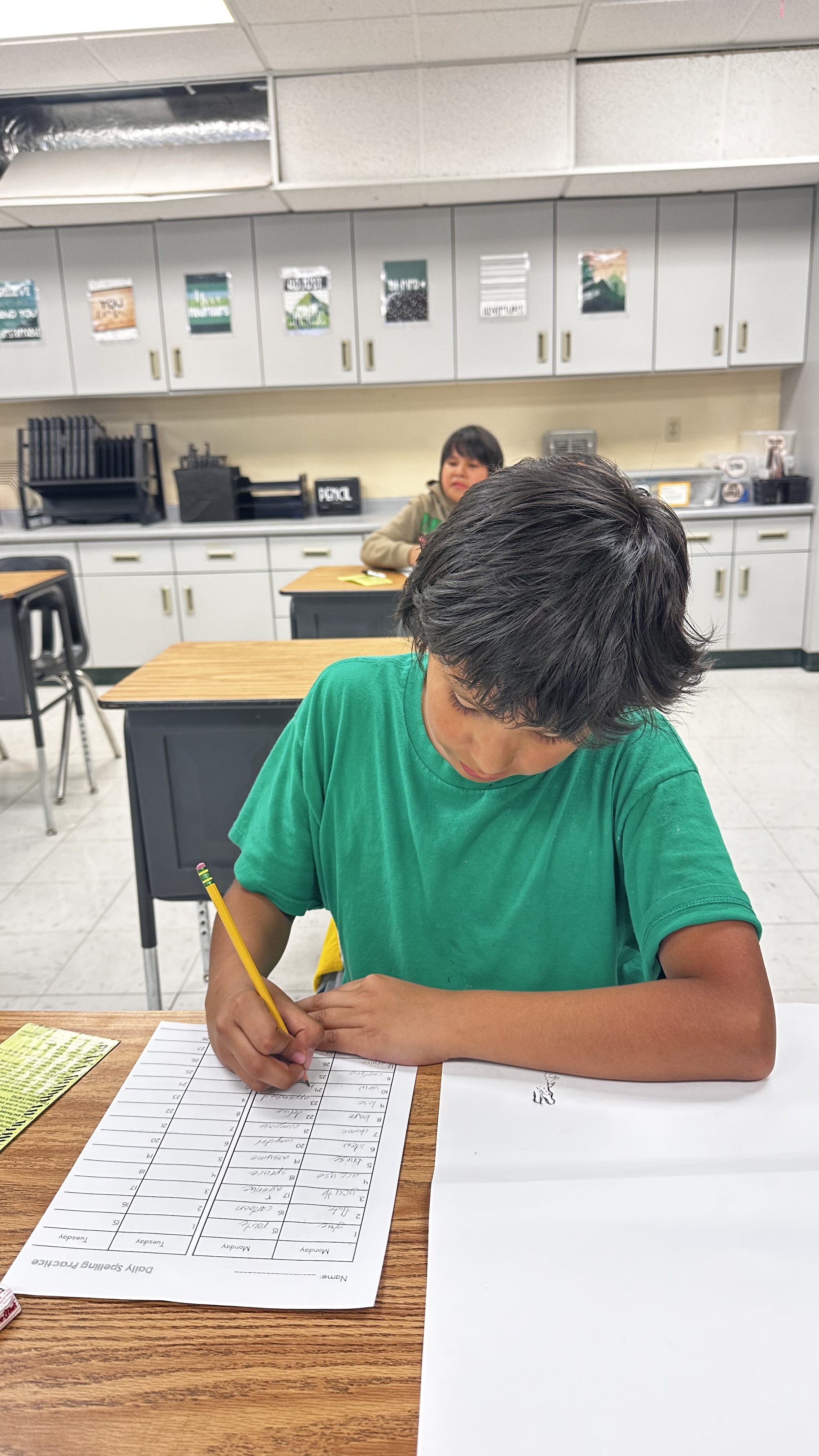Spelling practice makes progress!