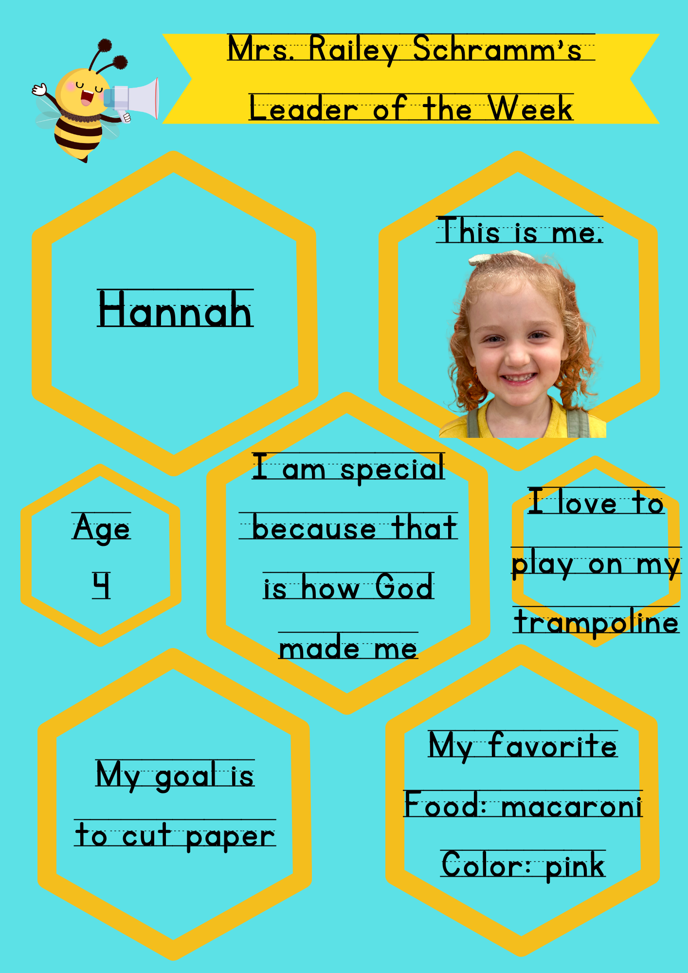 Pre-K Leader of the Week