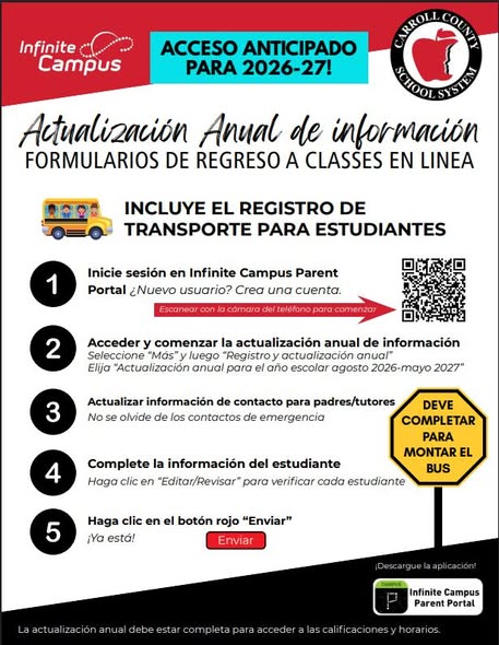 Spanish Version of Annual Information Update