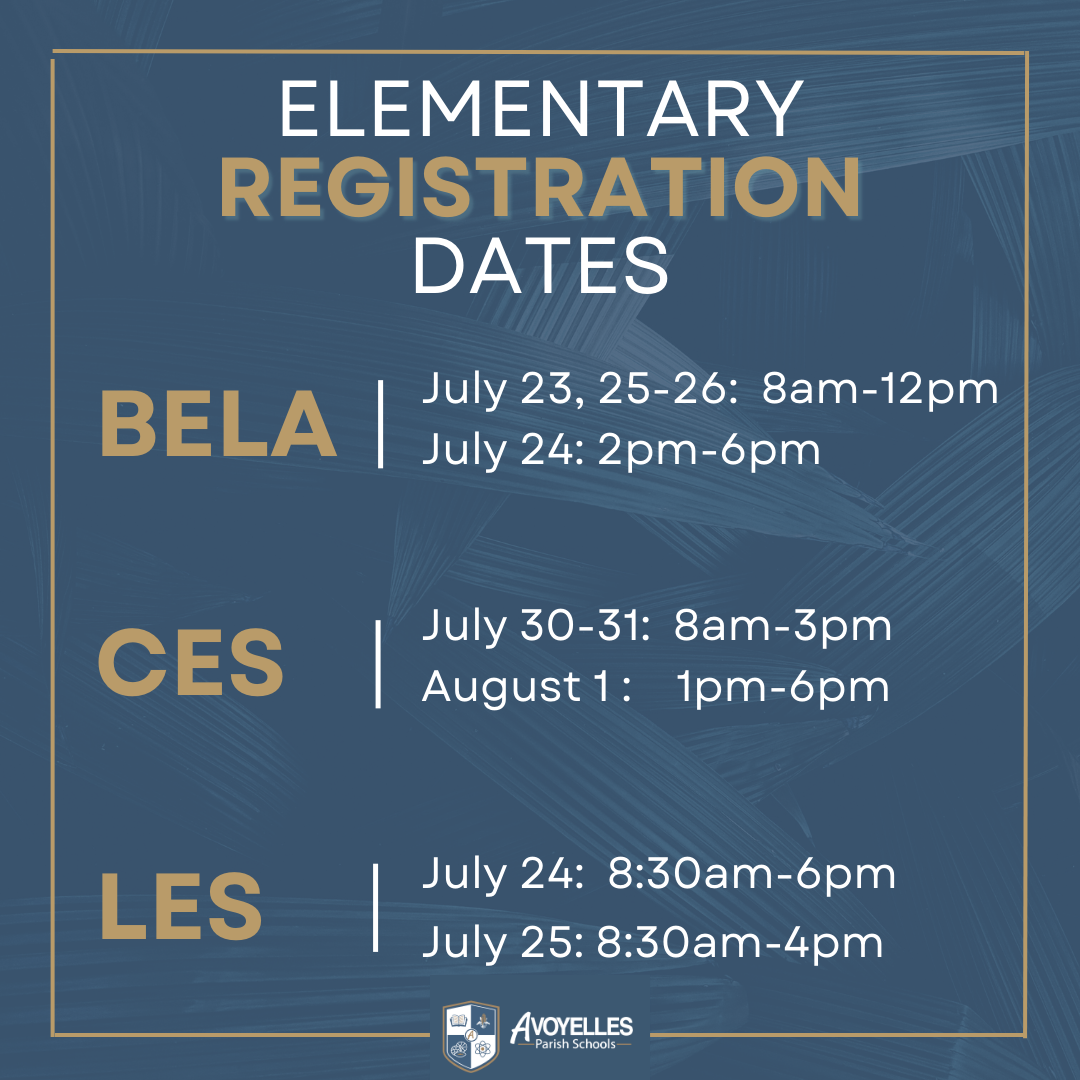 Elementary 1 Reg Dates 24-25