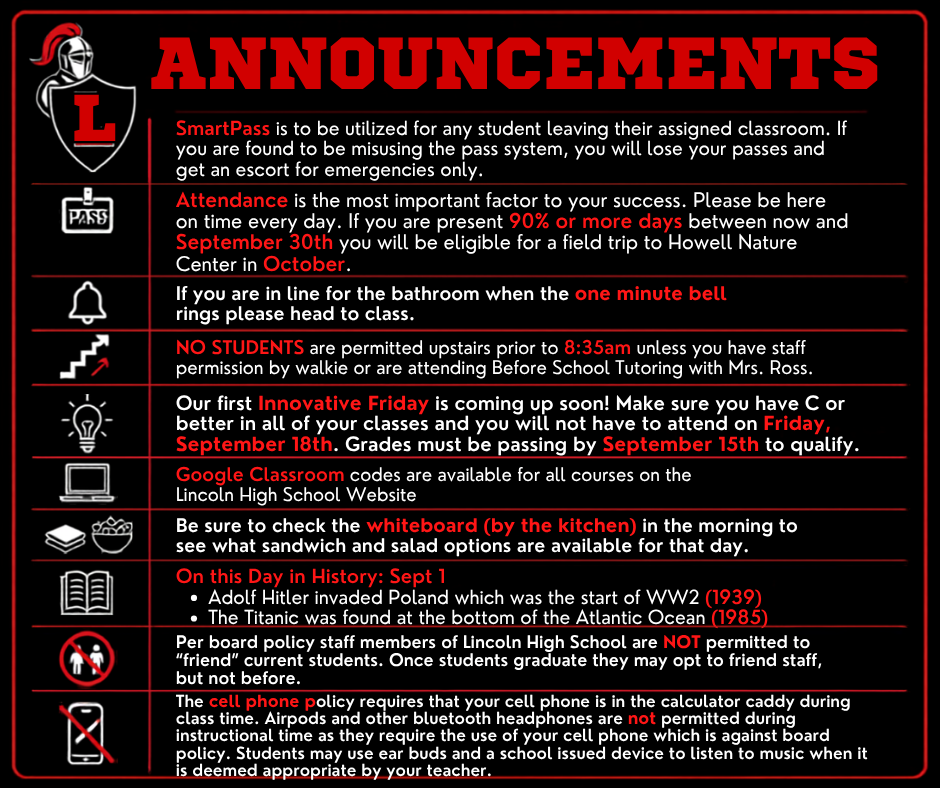 Lincoln Announcement Flyer